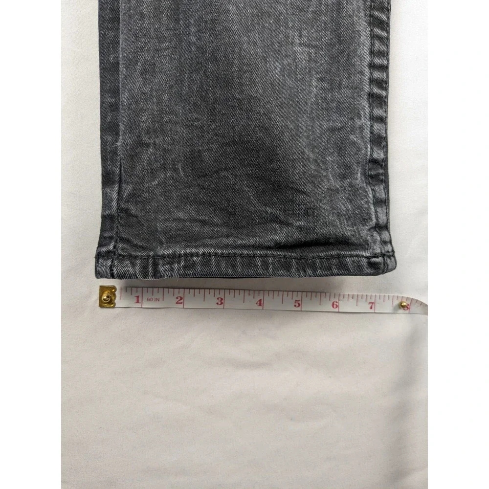 True Religion Rocco Relaxed Skinny Jeans Mens 38 Black Faded Flap‎ Pocket Denim